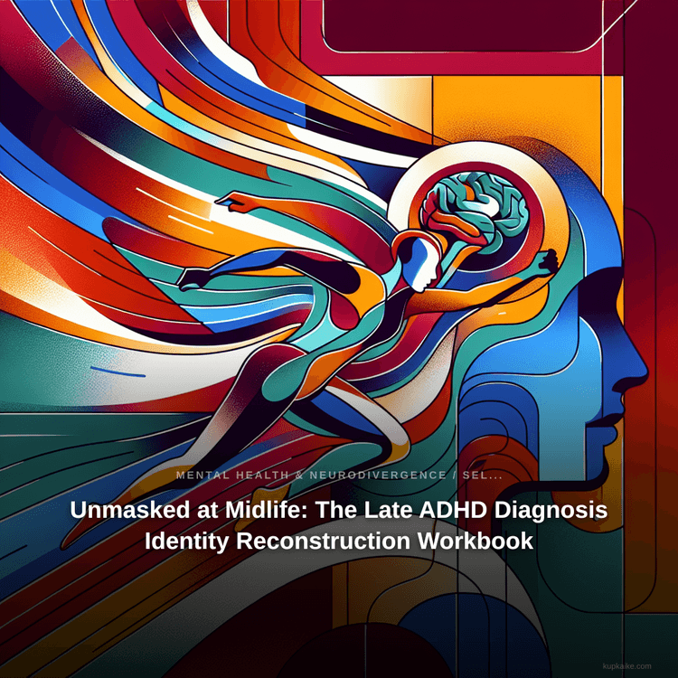 Unmasked at Midlife: The Late ADHD Diagnosis Identity Reconstruction Workbook — AI-generated cover