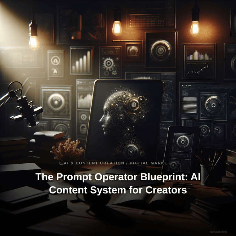 The Prompt Operator Blueprint: AI Content System for Creators — AI-generated cover
