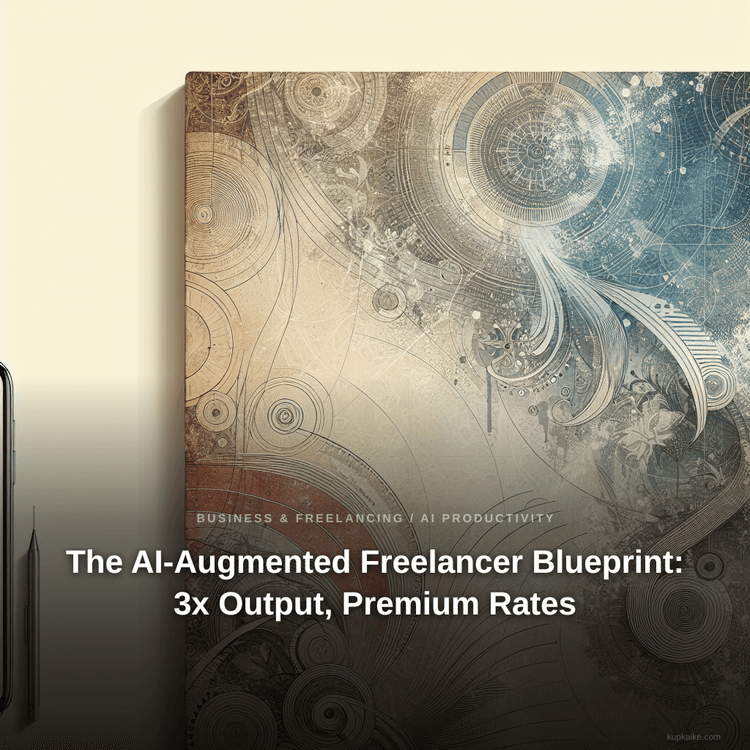 The AI-Augmented Freelancer Blueprint: 3x Output, Premium Rates — AI-generated cover