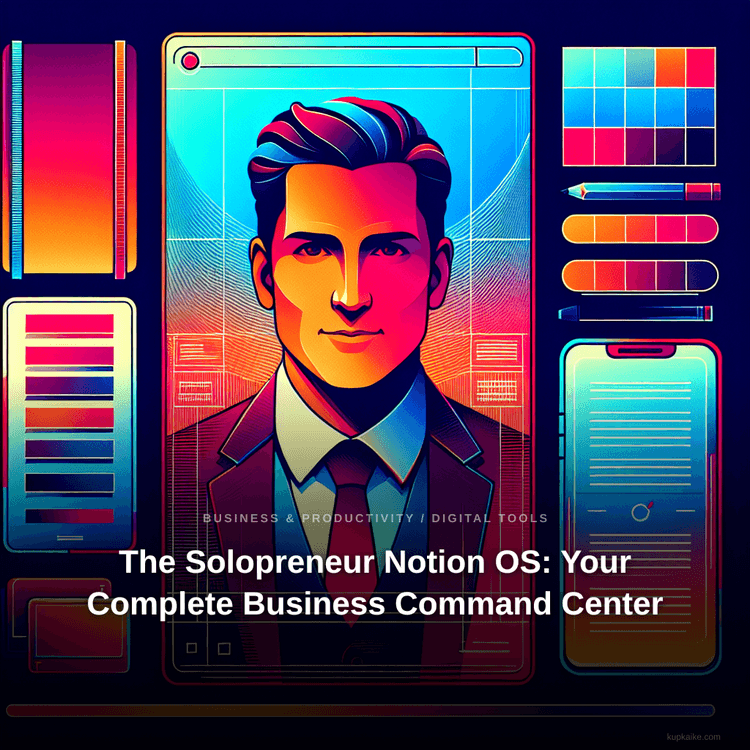 The Solopreneur Notion OS: Your Complete Business Command Center — AI-generated cover