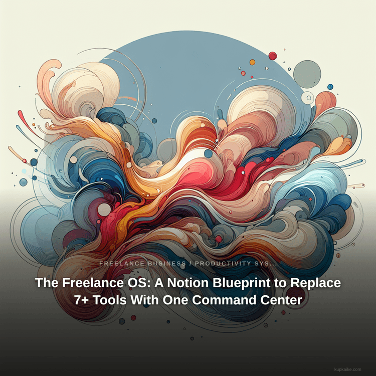 The Freelance OS: A Notion Blueprint to Replace 7+ Tools With One Command Center — AI-generated cover