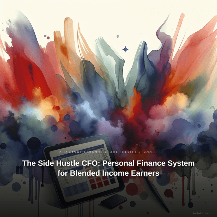 The Side Hustle CFO: Personal Finance System for Blended Income Earners — AI-generated cover