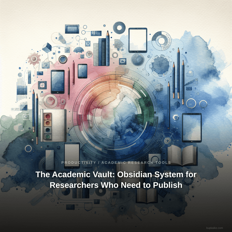 The Academic Vault: Obsidian System for Researchers Who Need to Publish — AI-generated cover
