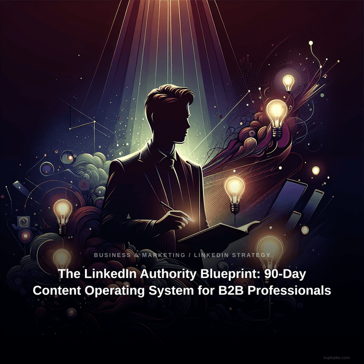 The LinkedIn Authority Blueprint: 90-Day Content Operating System for B2B Professionals — AI-generated cover
