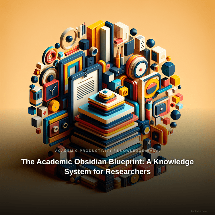 The Academic Obsidian Blueprint: A Knowledge System for Researchers — AI-generated cover