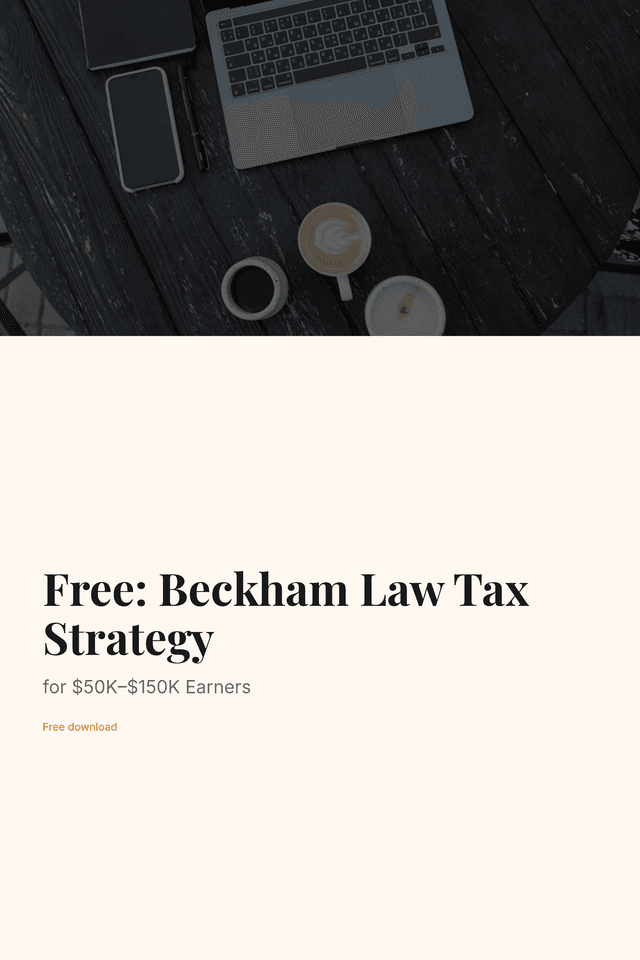 Free: Beckham Law Tax Strategy