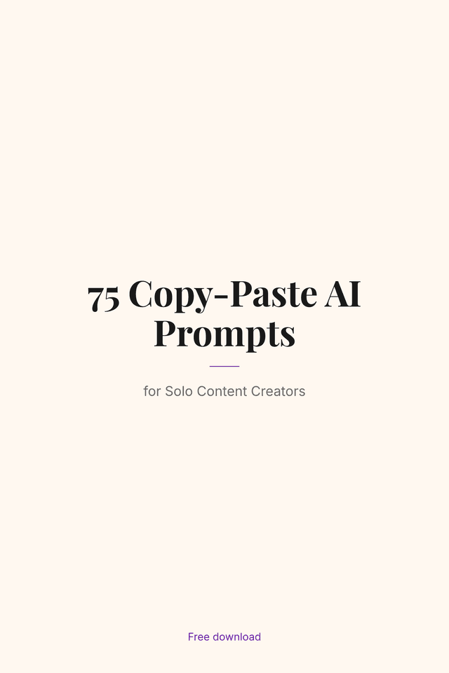 75 Copy-Paste AI Prompts
