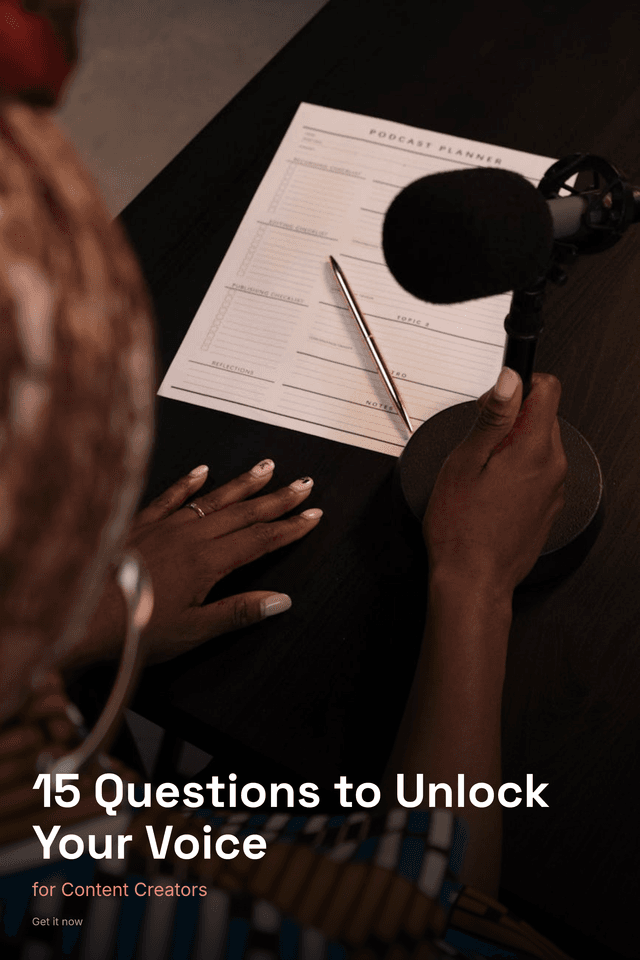 15 Questions to Unlock Your Voice