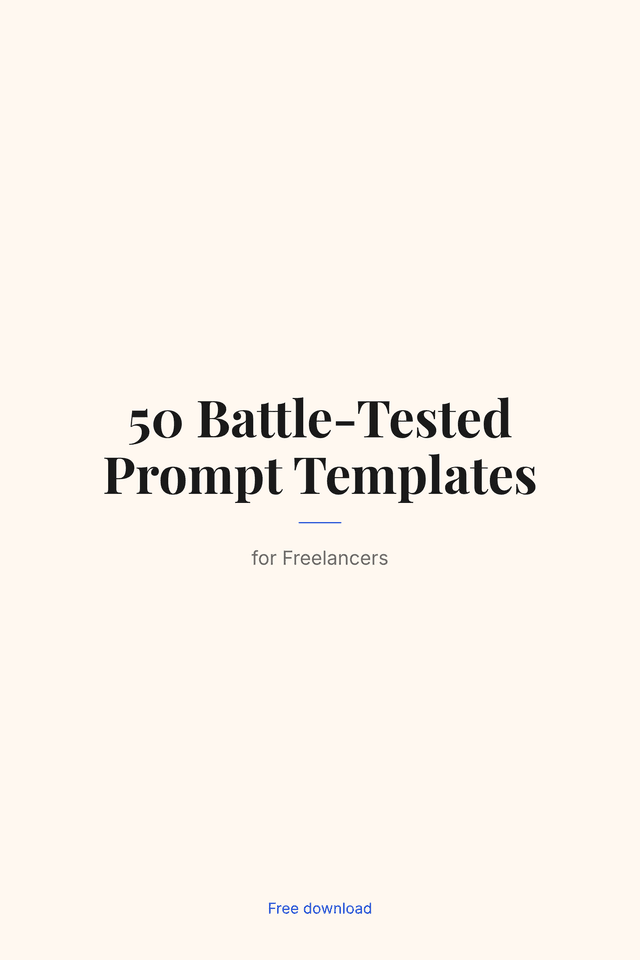50 Battle-Tested Prompt Templates