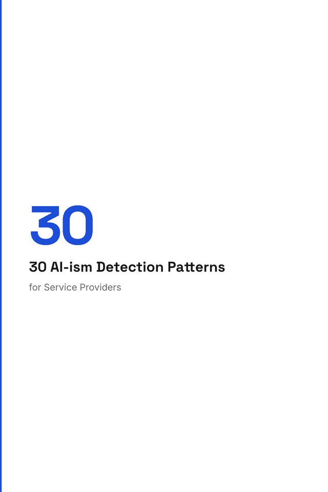 30 AI-ism Detection Patterns