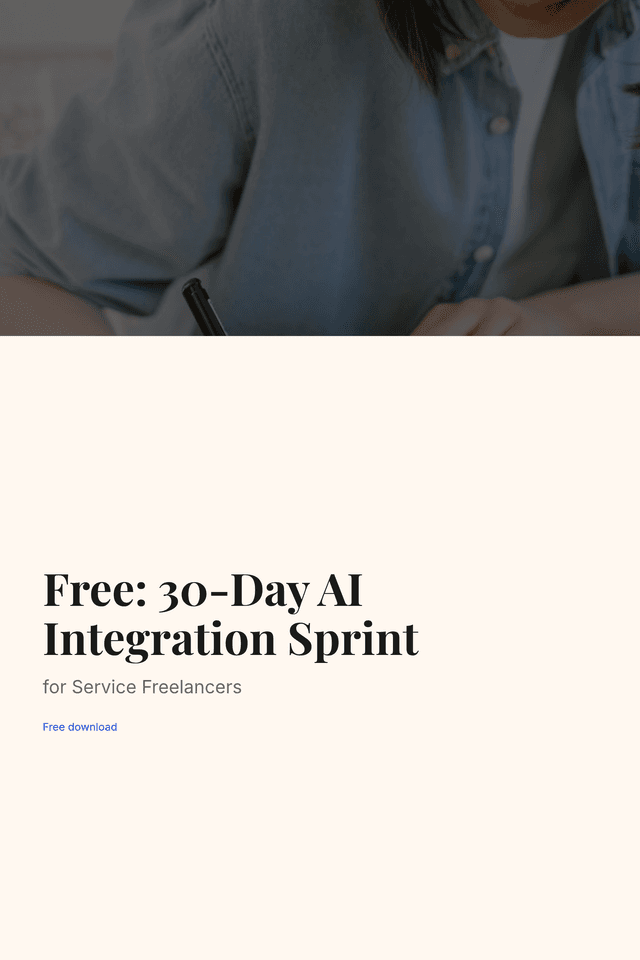 Free: 30-Day AI Integration Sprint