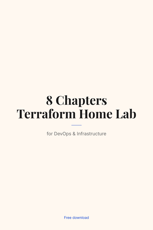 8 Chapters Terraform Home Lab