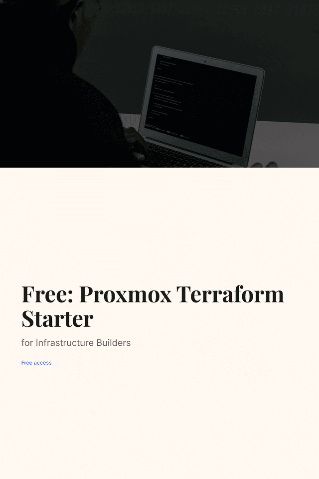 Free: Proxmox Terraform Starter