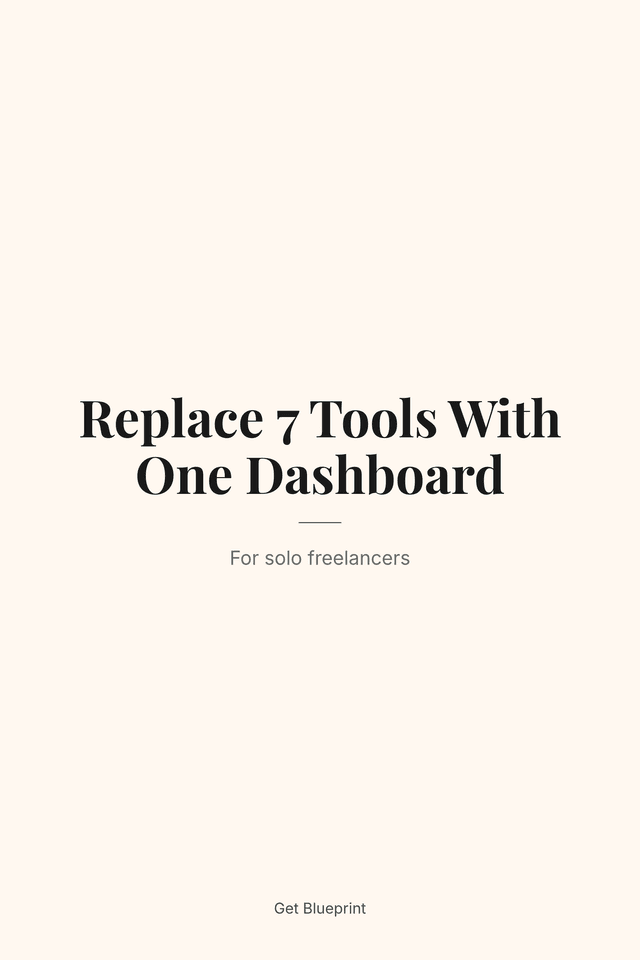 Replace 7 Tools With One Dashboard