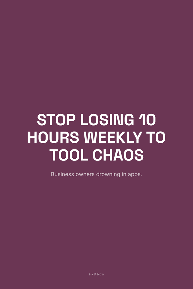 Stop Losing 10 Hours Weekly to Tool Chaos