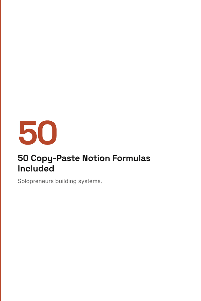 50 Copy-Paste Notion Formulas Included