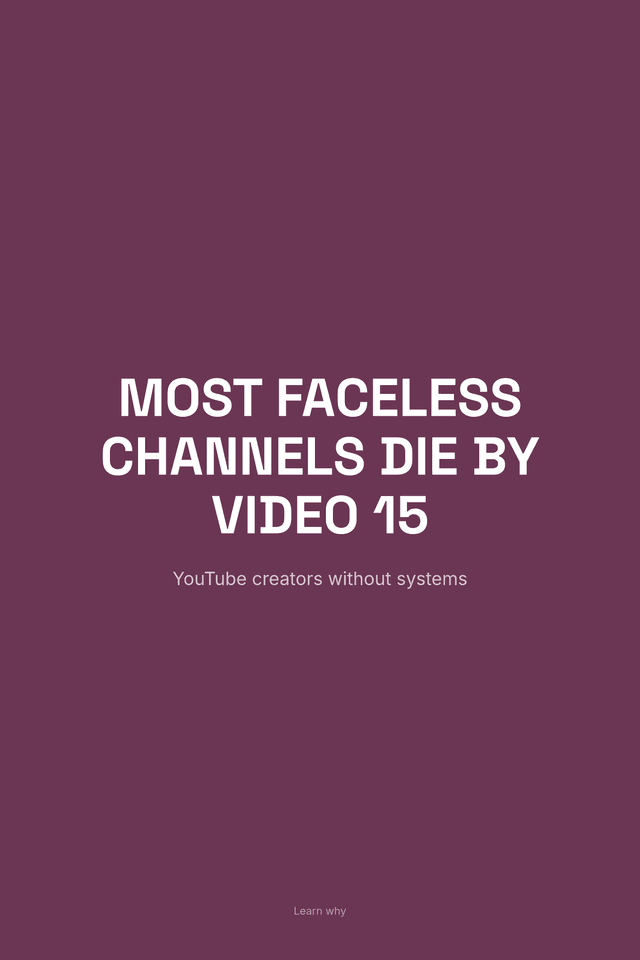 Most Faceless Channels Die by Video 15