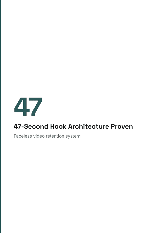47-Second Hook Architecture Proven