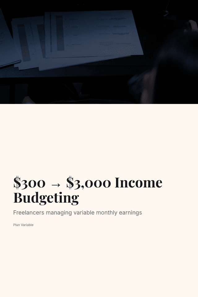 $300 → $3,000 Income Budgeting