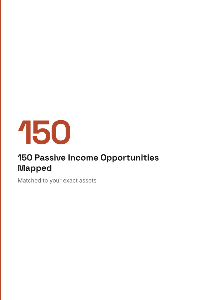 150 Passive Income Opportunities Mapped