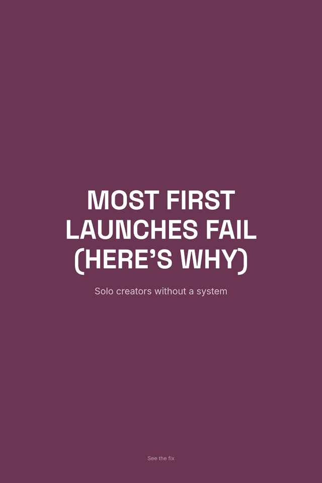 Most First Launches Fail (Here's Why)