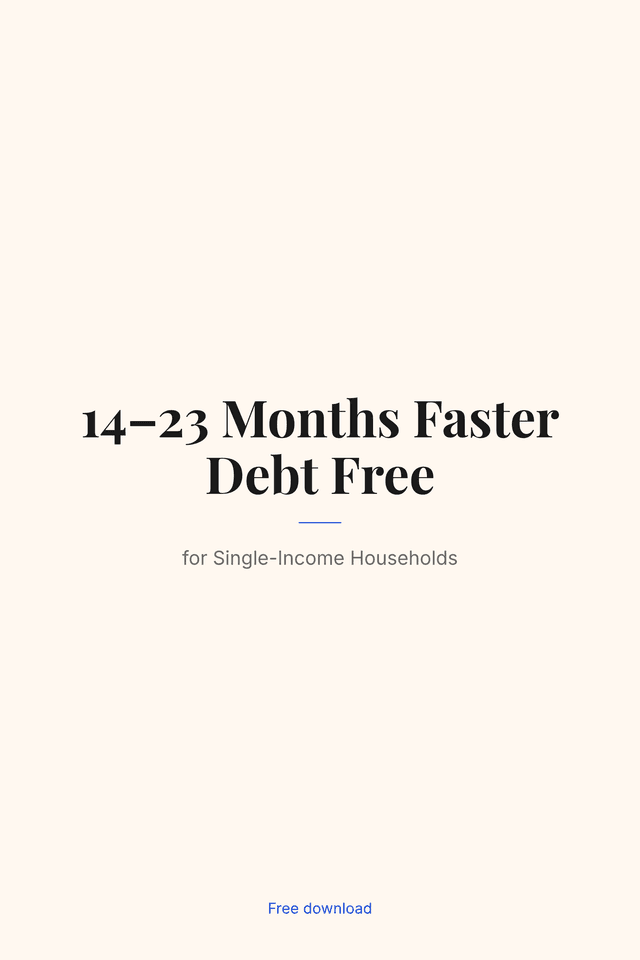 14–23 Months Faster Debt Free