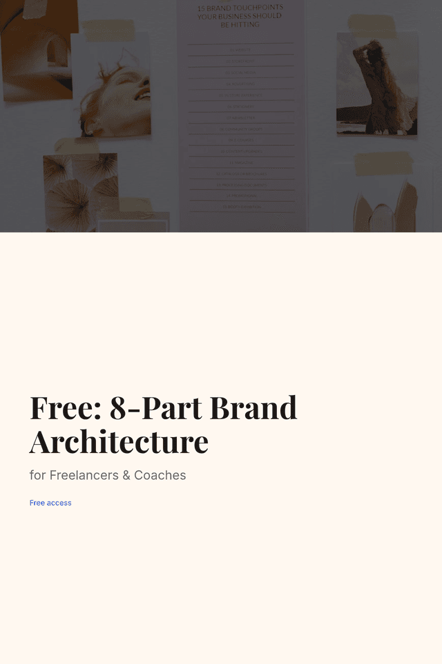 Free: 8-Part Brand Architecture