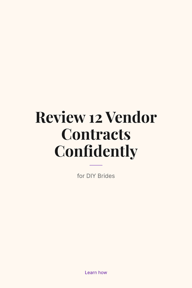 Review 12 Vendor Contracts Confidently