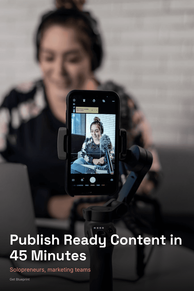 Publish Ready Content in 45 Minutes