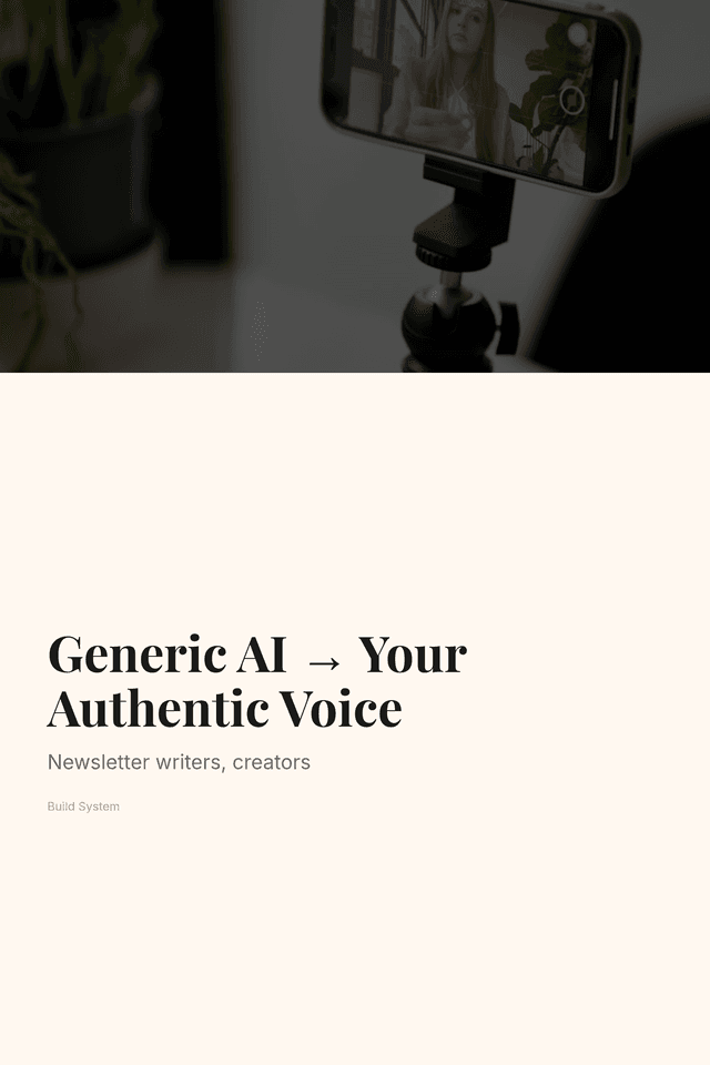 Generic AI → Your Authentic Voice